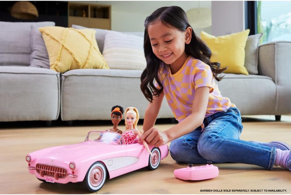 Hot Wheels RC Barbie The Movie Barbie Corvette