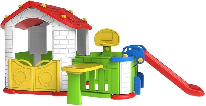 Big Happy Playhouse for Kids – Best Toy CHD-808 with Slide & Activities