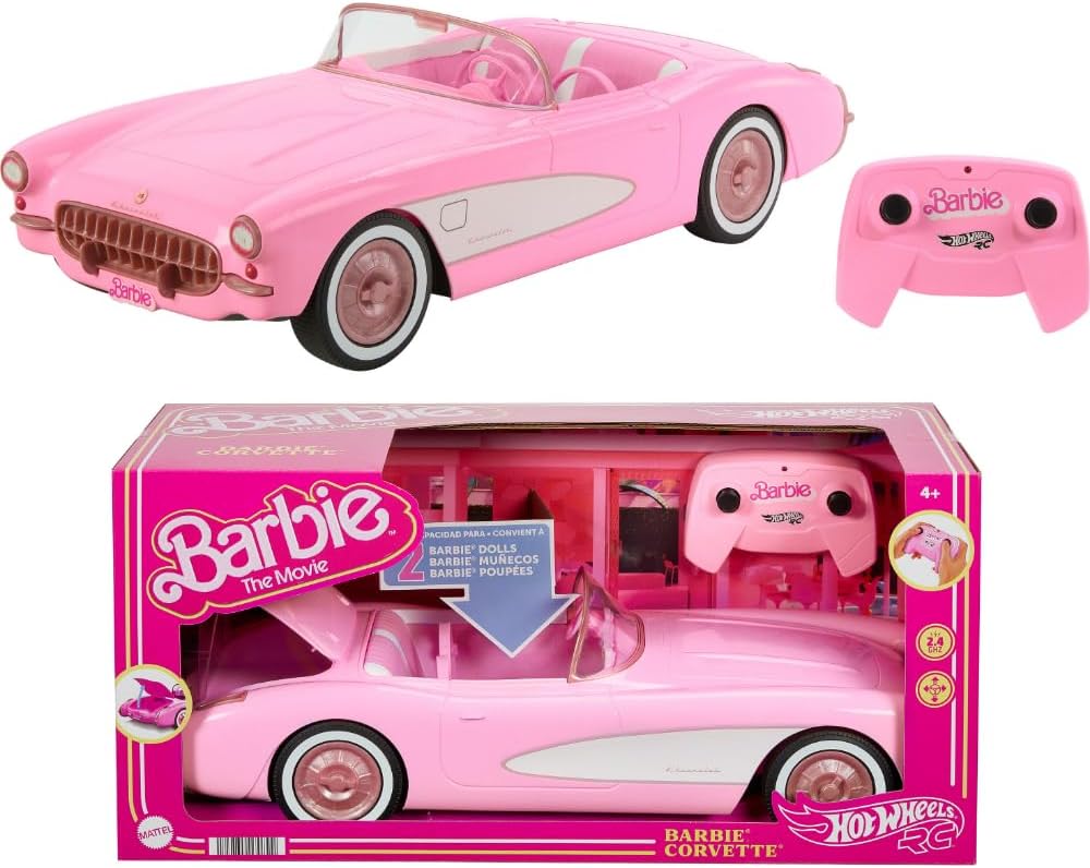 Hot Wheels RC Barbie The Movie Barbie Corvette