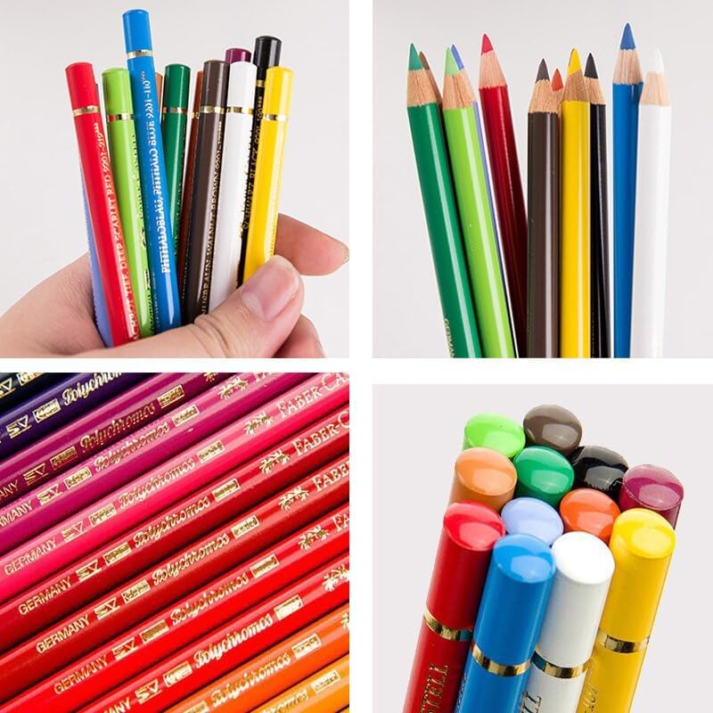 Faber-Castell Polychromos Artists Color Pencils 24 In A Flat Metal Tin