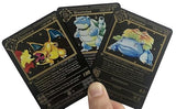 Pokemon Playing Cards Black Edition Foil Card Set for Kids