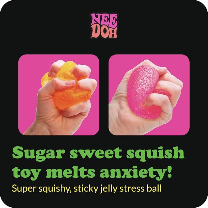 NeeDoh Gumdrop Squishy Fidget Toy 2.5 Inch 1 Random Color