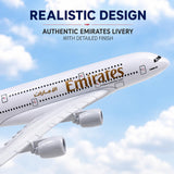Emirates A380 Diecast Model Airplane 14 cm – Metal Aircraft Collectible with Stand
