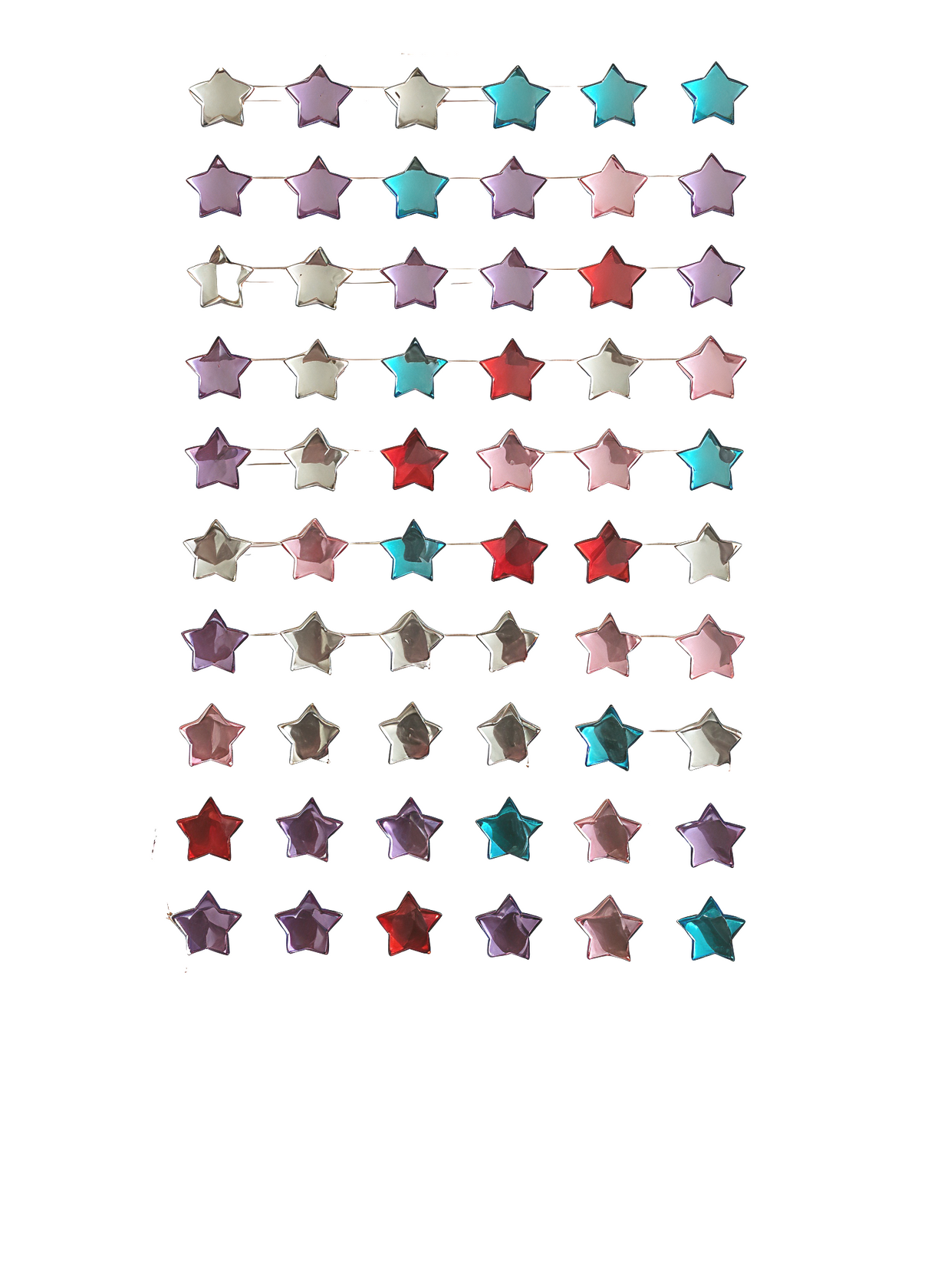 Crystal Star Rhinestone Stickers Assorted