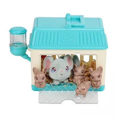 Little Live Pets - Mama Surprise Minis Feed and Nurture a Lil Mouse Inside Their Hutch So She Can Be a Mama She Has 2, 3, or 4 Babies