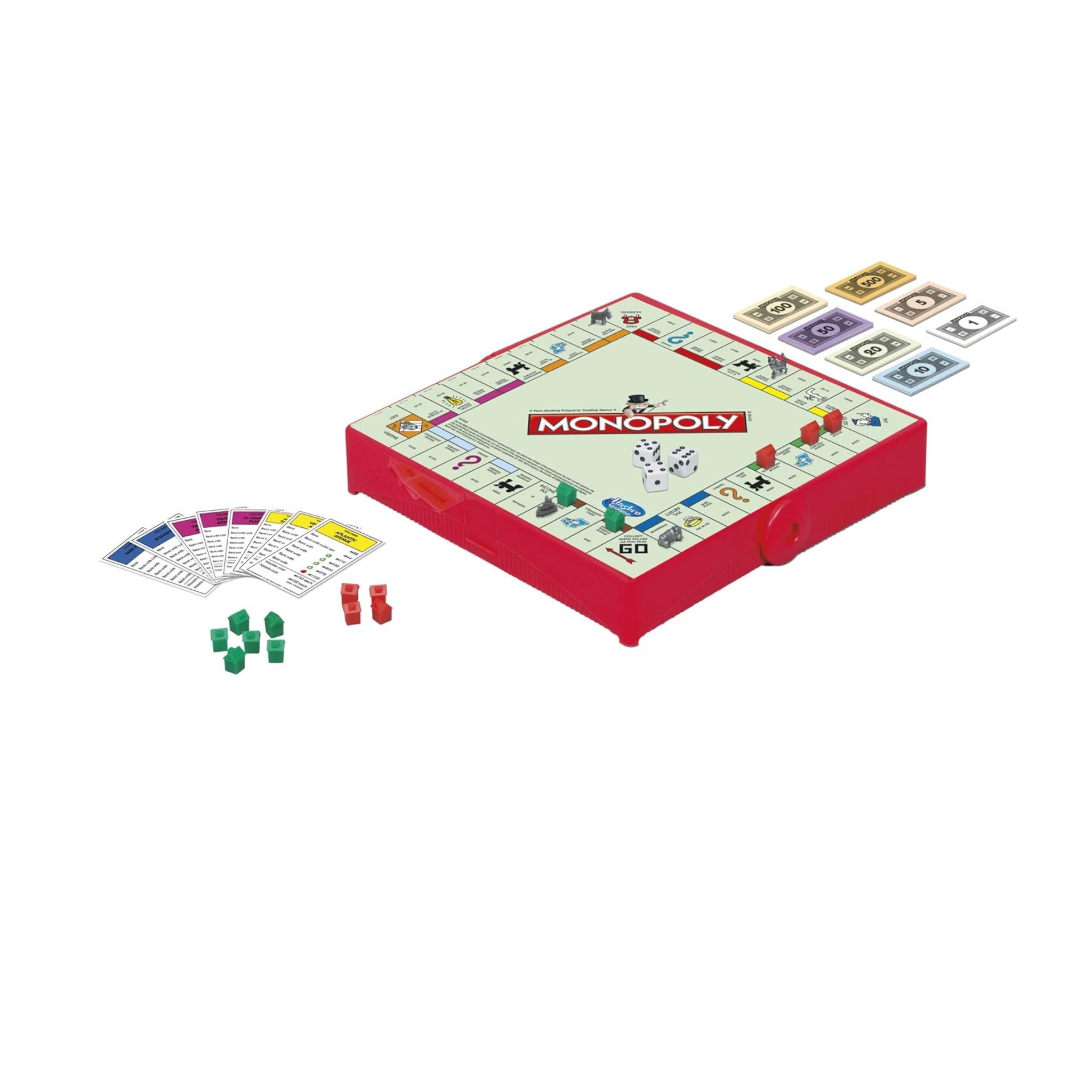 Hasbro Monopoly Grab And Go | Versione Portatile Compatta Del Gioco Da Tavolo Classico, Per Viaggi