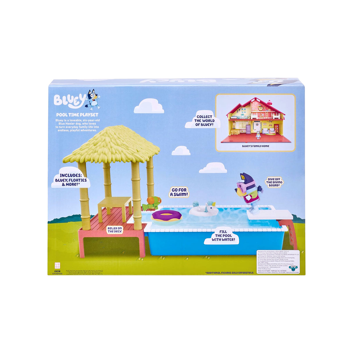 Bluey Pool Playset and Figure