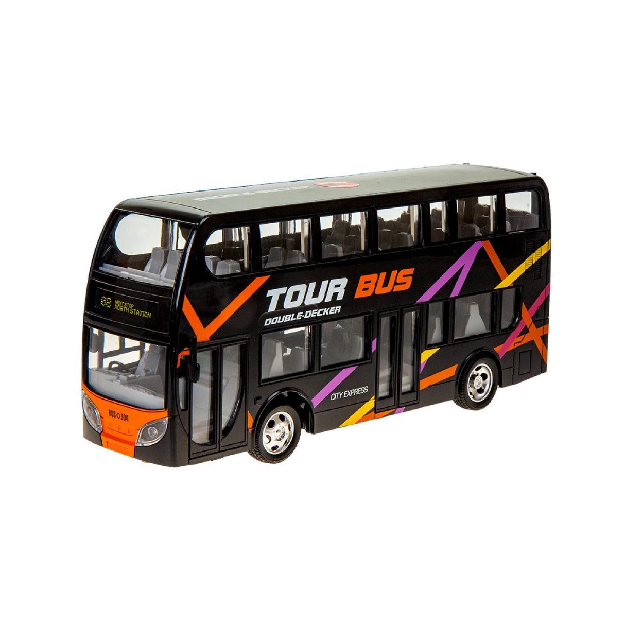 Double Decker Metal Tour Bus - RC