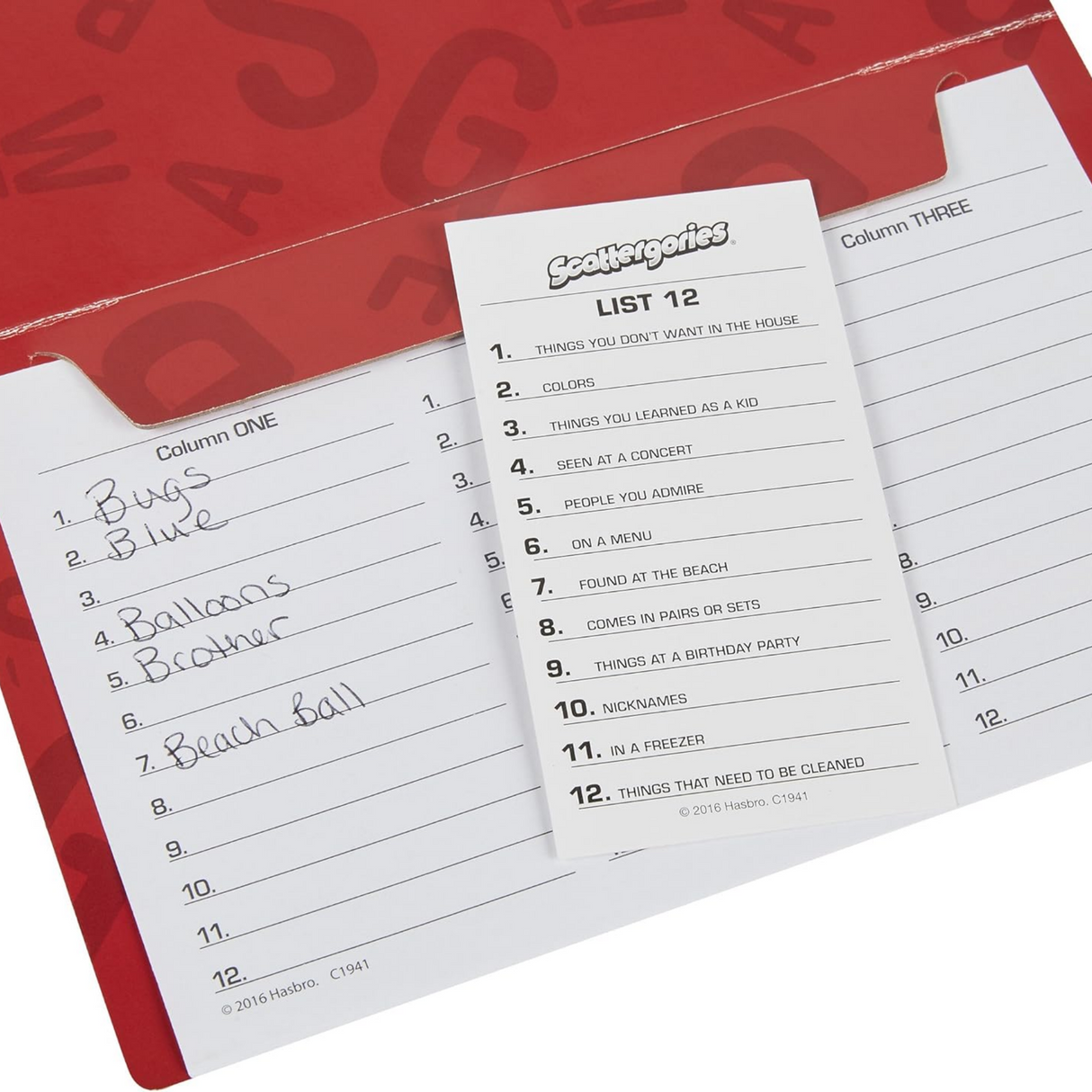 Hasbro Gaming Scattergories Game