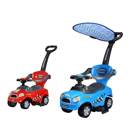 Quick Coupe Ride-On Car – Red / Blue / Magenta