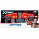 X Shot Excel Double Fury 4 Blaster Combo Pack Powerful Dart Blasters