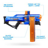 X-Shot Insanity Mega Barrel - Massive 200-Dart Capacity Drum Blaster with Pump-Action Power and 90-Foot Range - Black