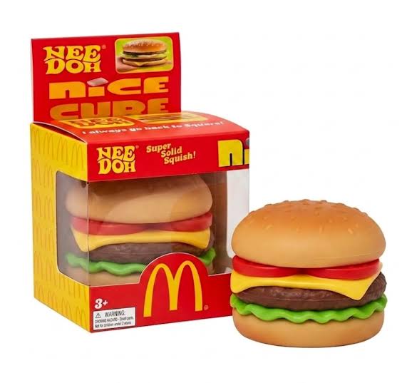 NeeDoh x McDonald's Happy Meal Hamburger Squishy