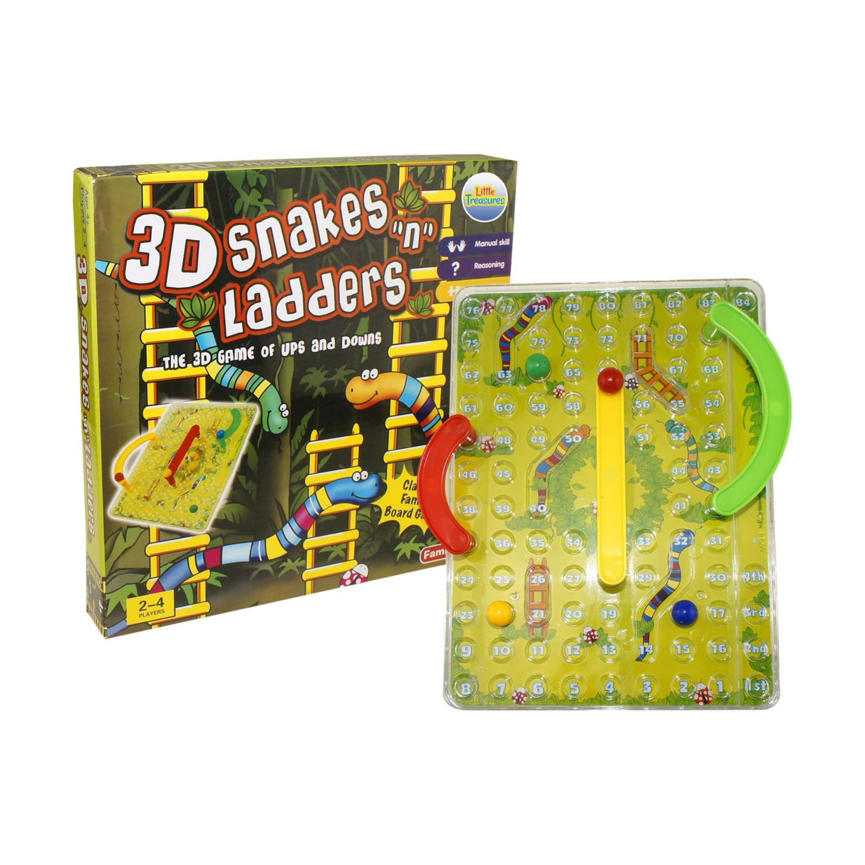 3D Snakes N Ladders Kids Classic Board Game