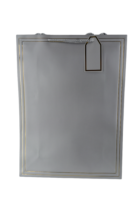 Paper Gift Bag Grey Color 31x42x12