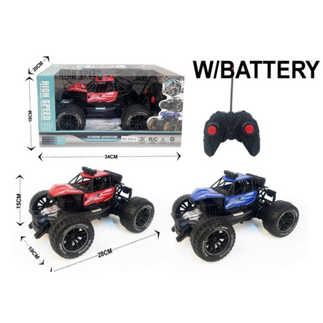 1:14 Scale RC OffRoad Monster Car (Assorted Colors, Sold As Single)