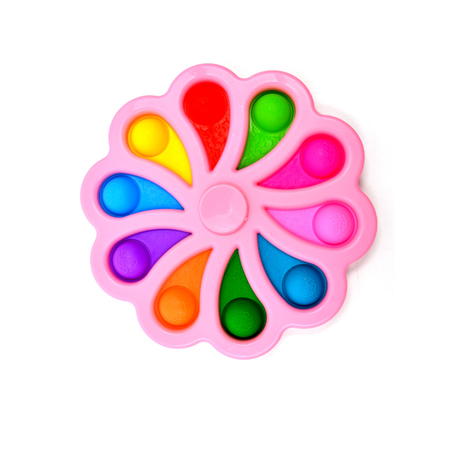 Color Wheel Spinner Fidget Popper Pink