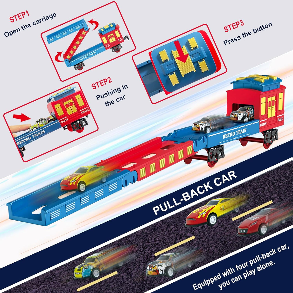 Electric Steam Train Model 23 Piece Set