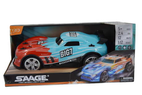 Savage High-Speed Light Car with LED Lights
