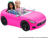 Barbie Pink Convertible 2-Seater Vehicle with Rolling Wheels for 3 to 7 Year Olds