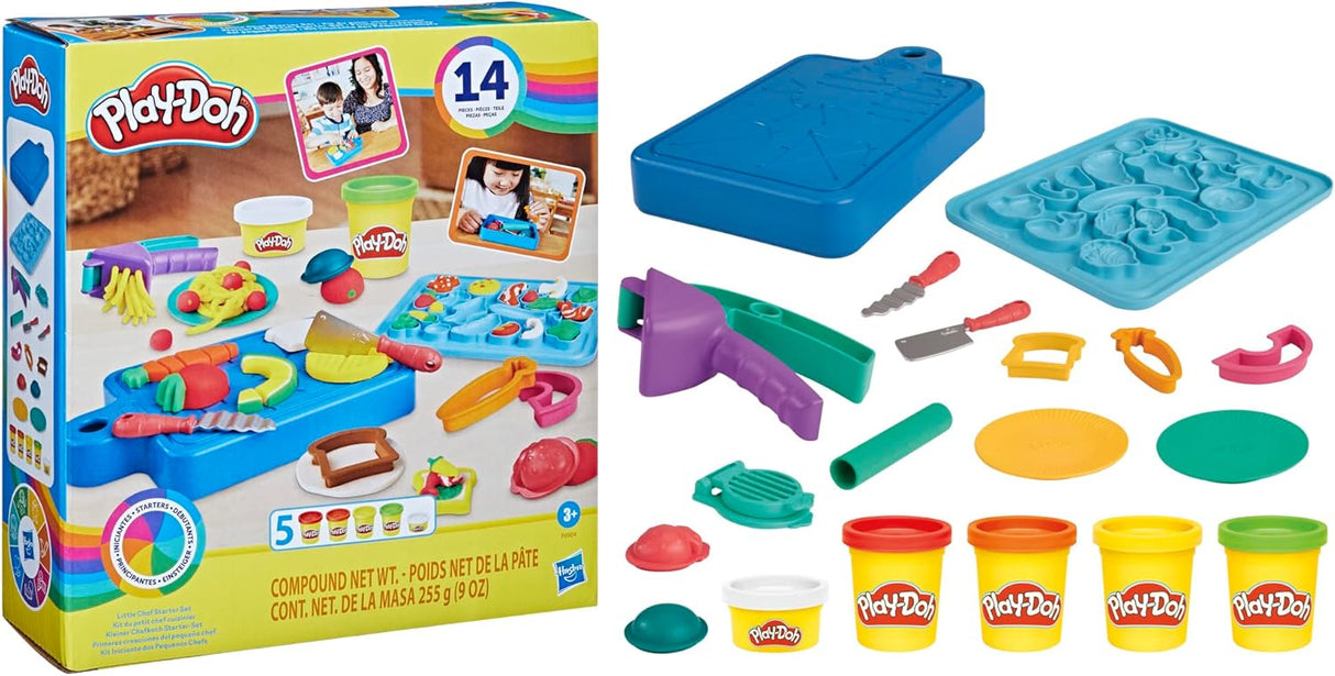 Play-Doh Little Chef Starter Set, 14 Play Kitchen Accessories