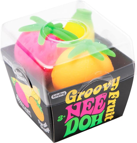 Nee Doh Groovy Fruit Novelty Toy 3-Pack