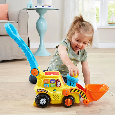 Vtech Pop A Balls Push And Pop Bulldozer Yellow