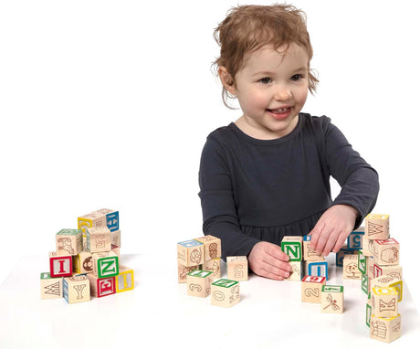 Melissa & Doug Deluxe ABC/123 1-Inch Blocks Set