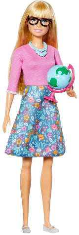 Barbie Teacher Doll, Blonde, With 10 Teaching Accessories