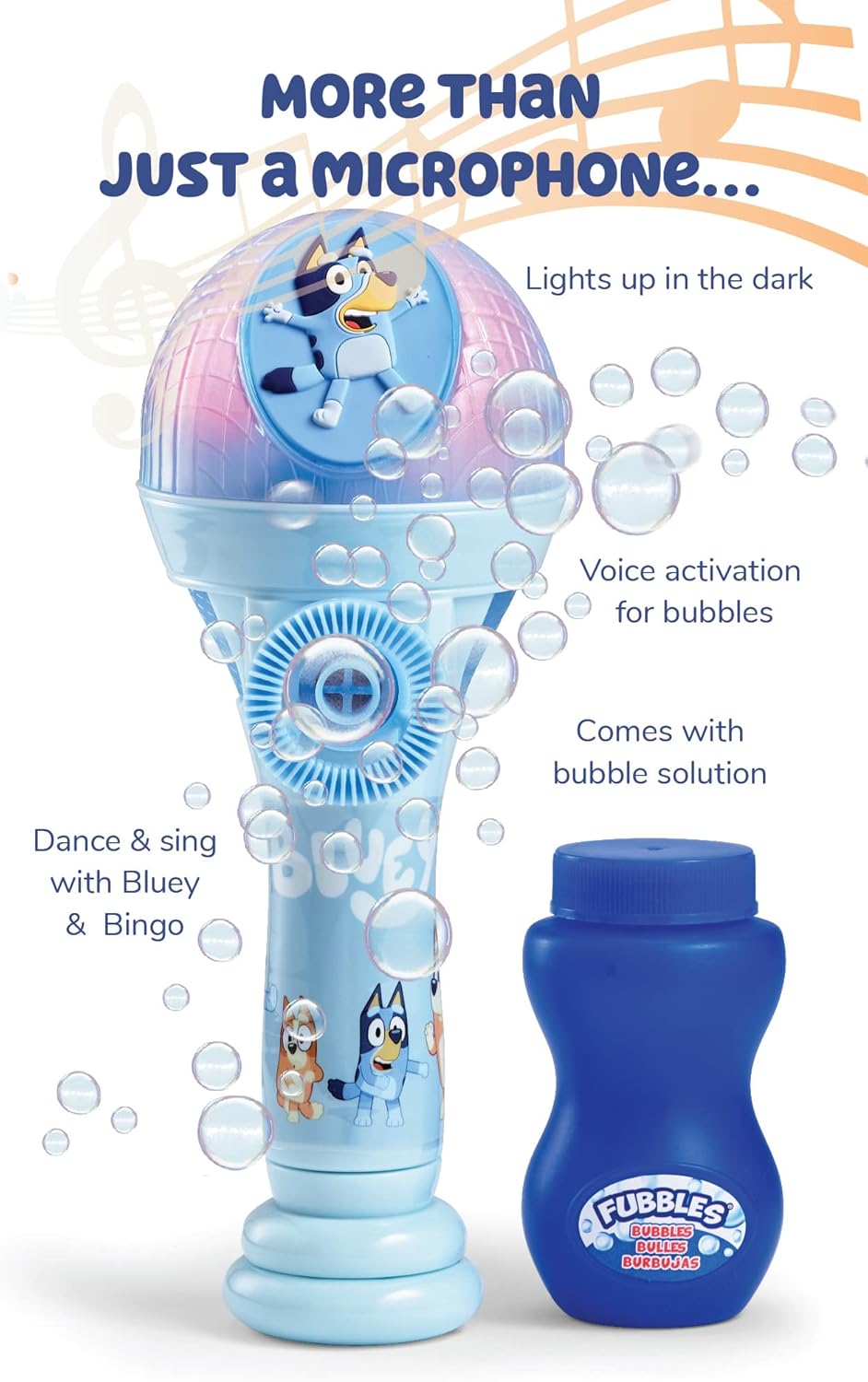 Bluey Dance Mode Bubble Machine & Microphone