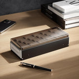 Business Card Organizer Box with A–Z Tabs – Desk Business Card Holder & Storage Case