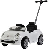 FIAT 500-Style Push Car for Toddlers – White