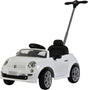 FIAT 500-Style Push Car for Toddlers – White