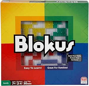 Mattel Games Blokus Strategy Board Game – Family Puzzle Game for Kids & Adults