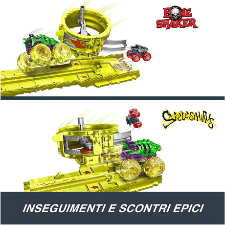 Hot Wheels Monster Trucks Charge & Chase Challenge Track Set