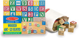 Melissa & Doug Deluxe ABC/123 1-Inch Blocks Set