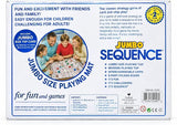 Sequence Jumbo Board Game with 32x27 Inch Cushioned Playing Mat for 2-12 Players