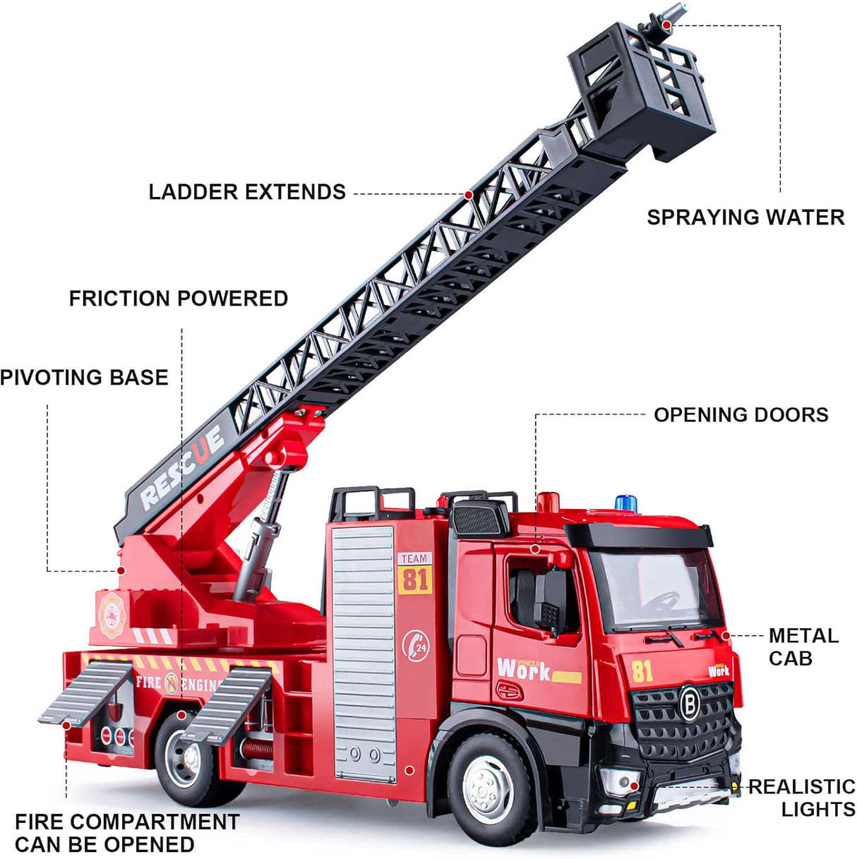 Fire Truck Model Diecast Toy