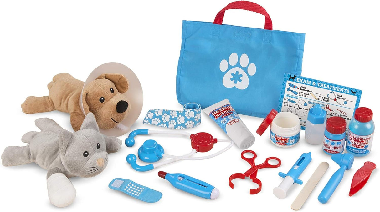 Melissa & Doug Examine and Treat Pet Vet Playset (24 pcs)