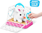 Pets Alive Mama Bunny Surprise - Electronic Hopping Bunny Plush with 2-4 Hiding Babies and 10+ Cute Sounds - Pink