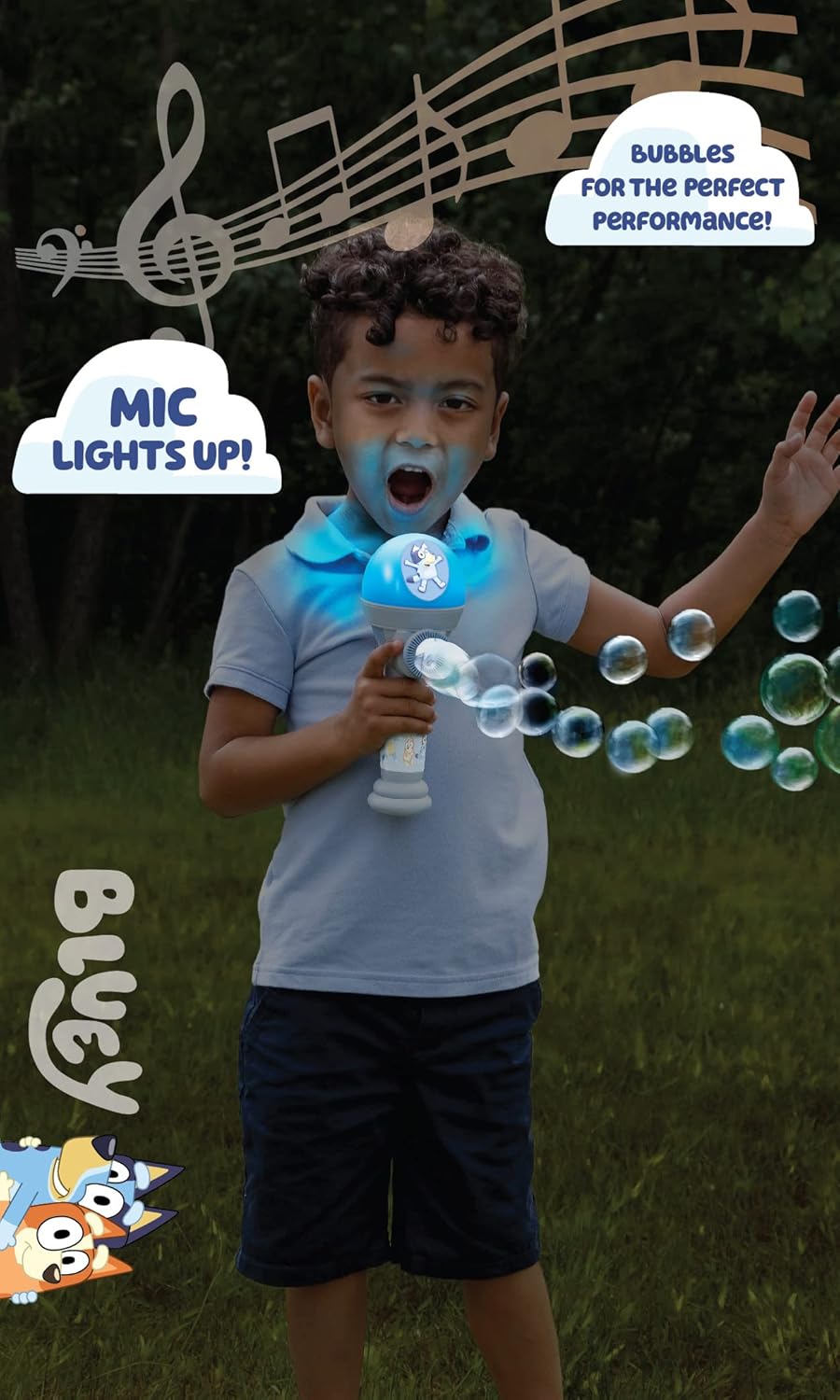 Bluey Dance Mode Bubble Machine & Microphone