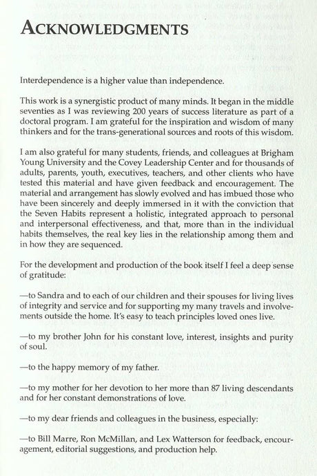 The 7 Habits of Highly Effective People: Powerful Lessons in Personal Change by Stephen R. Covey