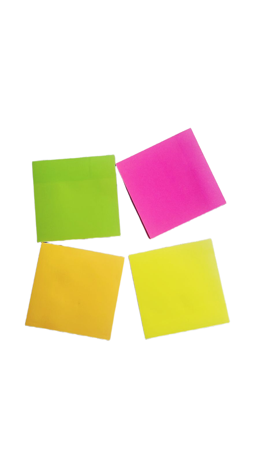 Neon Sticky Notes 76 x 76MM – 100 Sheets, 4 Assorted Colors