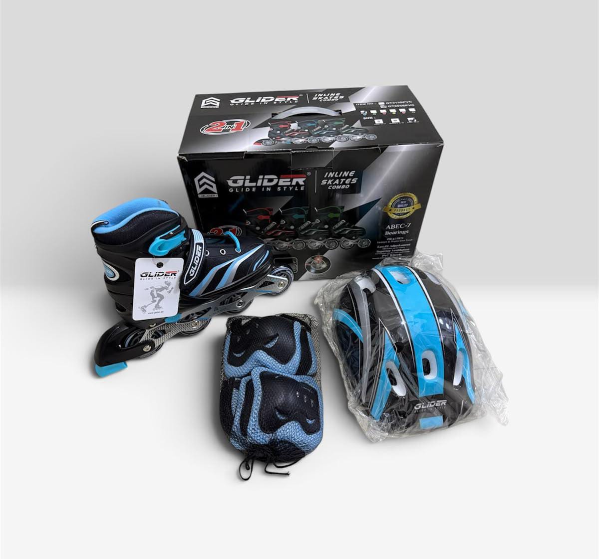 Inline Skate Shoes Combo with Lights – Size 35–38 – 6 Assorted