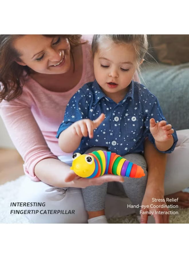 Sotnof Caterpillar Slug Bath Toy with Sound – Multicolor