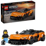 LEGO Speed Champions McLaren W1 77257 building kit with 287 pieces, adjustable rear wing, and driver minifigure