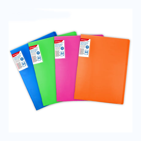 Display Book 40 Pockets Neon (Assorted Designs, Sold as Single)