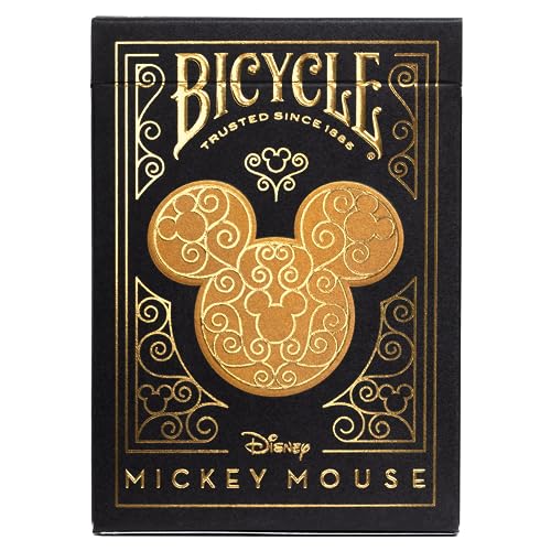 Bicycle Disney Black & Gold Mickey Playing Cards
