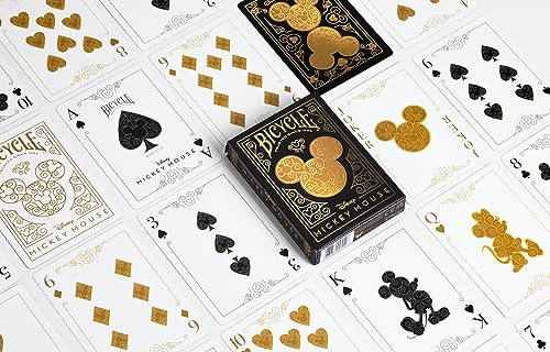 Bicycle Disney Black & Gold Mickey Playing Cards