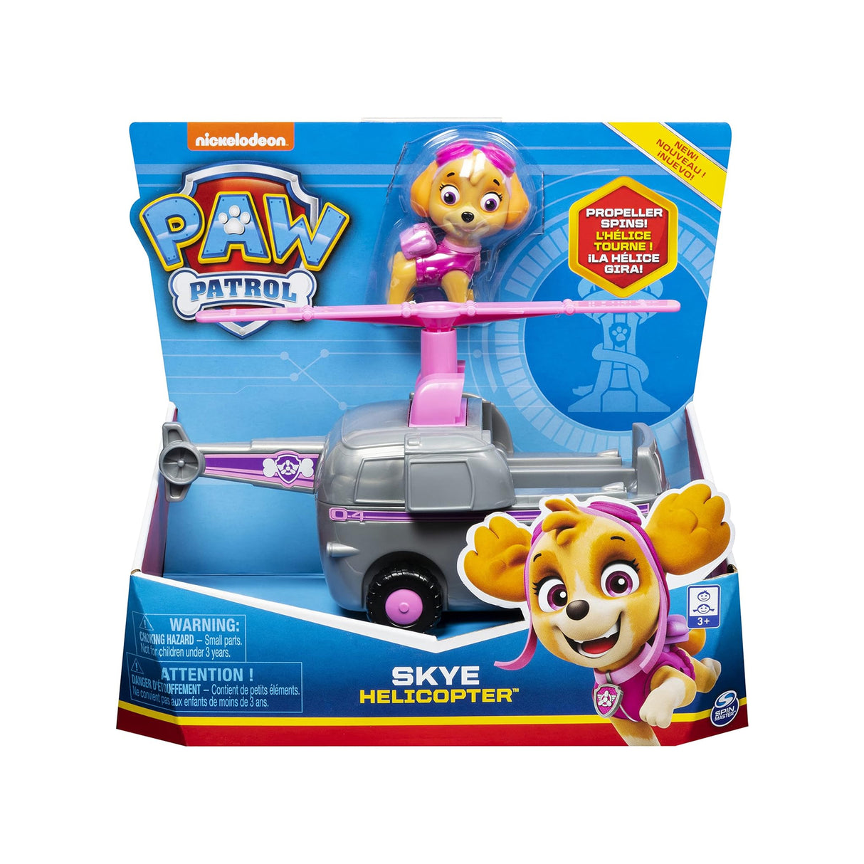 Paw Patrol Skye Helicopter Vehicle And Pup Figure Kids Toy Set